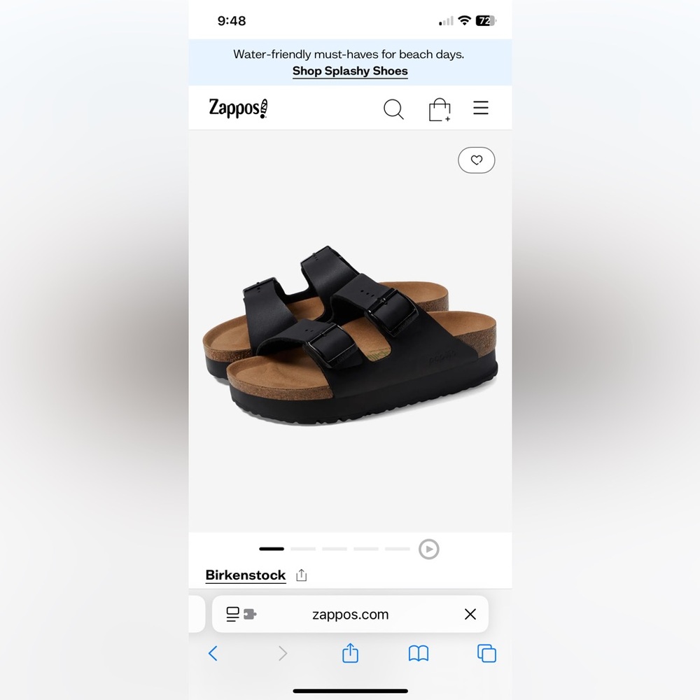 Birkenstock Papillio Arizona platform sandals 38